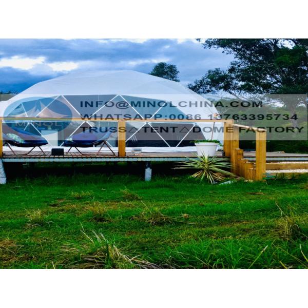 Buy cheap 2 Man PVC Coated Geodesic Dome Glamping Tent UV Resistance from wholesalers
