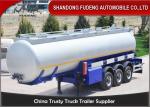 Buy cheap 3 Axles 42 CBM Fuel Tanker Semi Trailer  FUWA axles diesel tanker trailer for sale from wholesalers