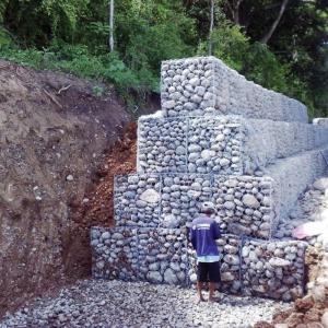 Buy cheap Rectangular 100x120mm Iron Woven Gabion Baskets For Erosion Control from wholesalers
