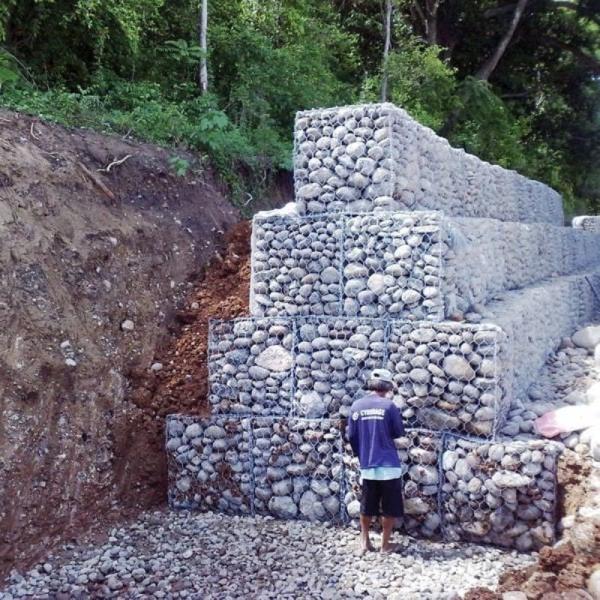 Buy cheap Rectangular 100x120mm Iron Woven Gabion Baskets For Erosion Control from wholesalers
