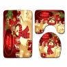 Buy cheap Snowman Christmas Bath Mat Set Anti Skid Restroom Mat Set from wholesalers