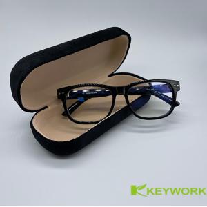 Buy cheap Hard Resist Compression Felt Metal Eyeglass Case Velvet Stylish Portable from wholesalers