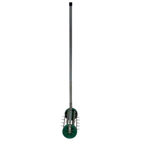 Quality Commercial Handheld Heavy Duty Lawn Aerator Home Backyard Use With 27 Spikes for sale