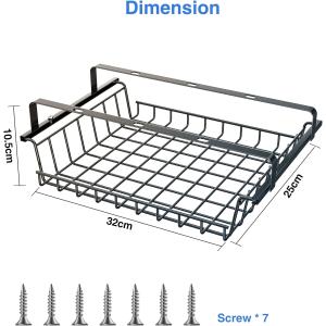 Buy cheap Create a Clutter-Free Workspace with Under Desk Slideable Drawer Metal Cable Tray from wholesalers