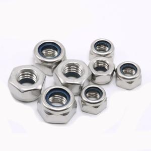 Buy cheap GB889 Stainless Steel DIN982 Hex Nylon Insert Lock Nut ISO7040 Nylon Insert Lock Nut Prevailing Torque Type Hexagon Nuts from wholesalers