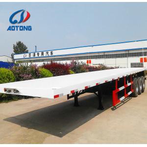 Buy cheap General Cargo Carrier Flatbed Semi Trailers 3 Axles Detachable Sidewall from wholesalers