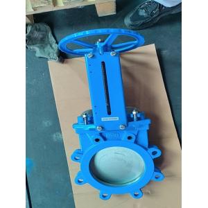 Buy cheap PN10 PN16 Cast Iron Knife Gate Valve With Arm Operated from wholesalers