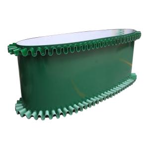 Buy cheap 1mm-10mm White Green Black Food Grade PVC Conveyor Belt with Chevron Diamond Edge Seal from wholesalers