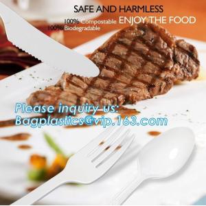 Buy cheap Compostable cutlery,PLA Biodegradable Disposable cutlery Biodegradable disposable cutlery plastic PLA cutlery,kitchenwar from wholesalers