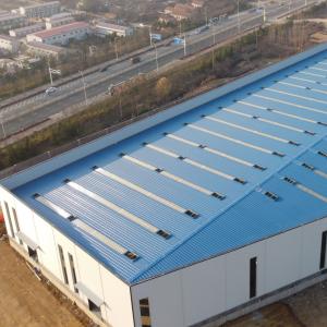 China Prefab Steel Warehouse Building with Painted Surface Q235B Q355B on sale