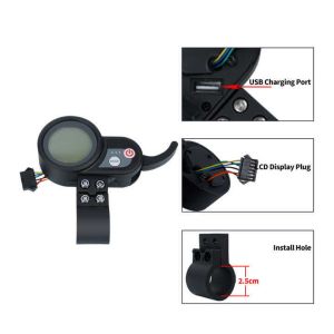 36v-60v JP Display Electric Scooter Throttle Thumb Panel Controller E-Bike