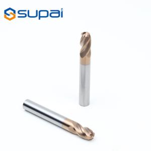 Buy cheap Solid Tungsten Carbide Cnc Round Spherical Ball Nose End Mill from wholesalers