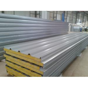 Glass Wool Insulated Roof Panels Foam Insulation Panels 80Mm Thickness