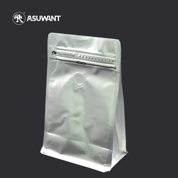 Quality BRC ASTM Plastic Flat Bottom Bags BRC Aluminum Foil 150mic With Valve for sale