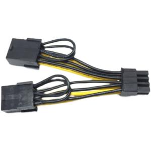 Buy cheap PCI-E 8p female to Dual 8p (6+2P)male Power Adapter Cable Graphics card power cord tesla 8p female to 2x 8p power cables from wholesalers