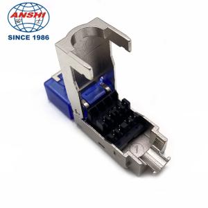 Buy cheap ANSHI RJ45 CAT7 FTP Unshielded STP Shield Modular Plug Blue from wholesalers