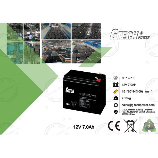 Quality 2.05 Kg 12 Volt Gel Type Lead Acid Battery For Solar System System , Valve Regulated Lead Acid Battery 12v for sale