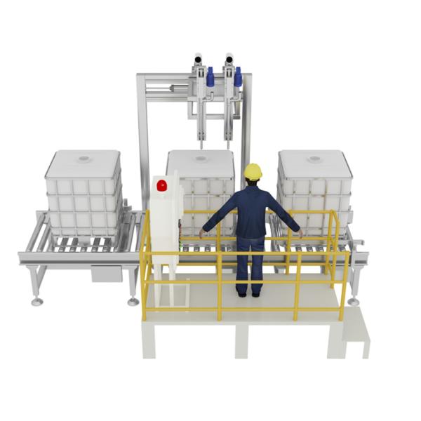 Buy cheap Agrochemical Formulation 1000L Ton Drum Filling Machine Double Head Switching from wholesalers