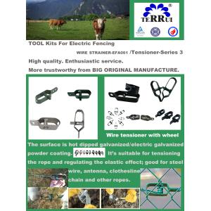 Buy cheap OEM Aluminum spool Fence Wire Tensioner Electric Fence Strainers from wholesalers