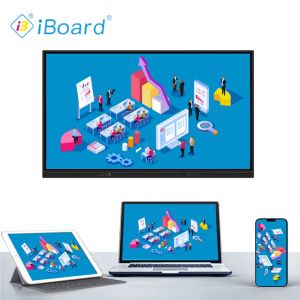 China Android OS 13 smart board offering brightness 350cdm2 or higher compatible with various collaboration software and tools on sale