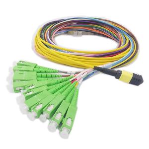 Buy cheap MPO - SC SX MPO Fanout Cable 12 Core 12 Colors With Simplex Connectors from wholesalers