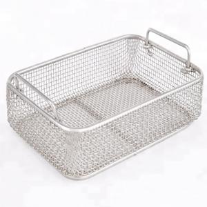 Buy cheap Medical Rectangular Sterilized Stainless Steel Mesh Basket With Handles from wholesalers