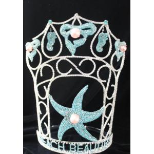 Buy cheap Starfish crowns summber pageant crowns and tiaras wholesale rhinestone crowns product