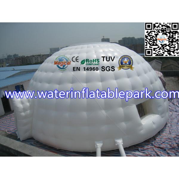 10m dia Inflatable Igloo Tent With Clear Top Roof , Inflatable Dome Tent