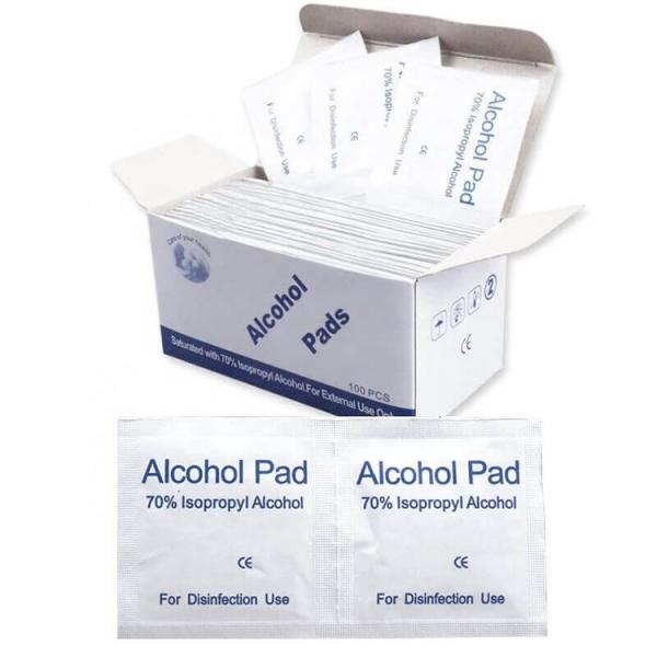 Quality 70% Isopropyl Medical Alcohol Swabs Pad , Alcohol Disinfectant Wipes Anti Virus for sale