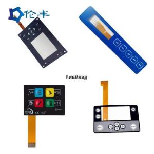 PET F150 FPC Membrane Switch Panel Embossed Button LEDs