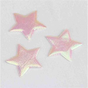 Buy cheap Assorted Colors Applique Crafts Shiny Satin Fabric Star Patches For Hair Accessories from wholesalers