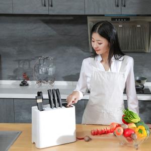 Create design automatically UV smart sterilize disinfecting knife holder knife