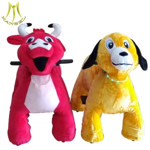 Hansel attractive kids walking animal ride eletrocinc plush ride on animals