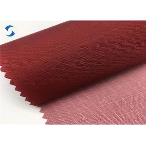 Waterproof 150cm 80gsm Ripstop 210D Polyester Lining Fabric PU Coating
