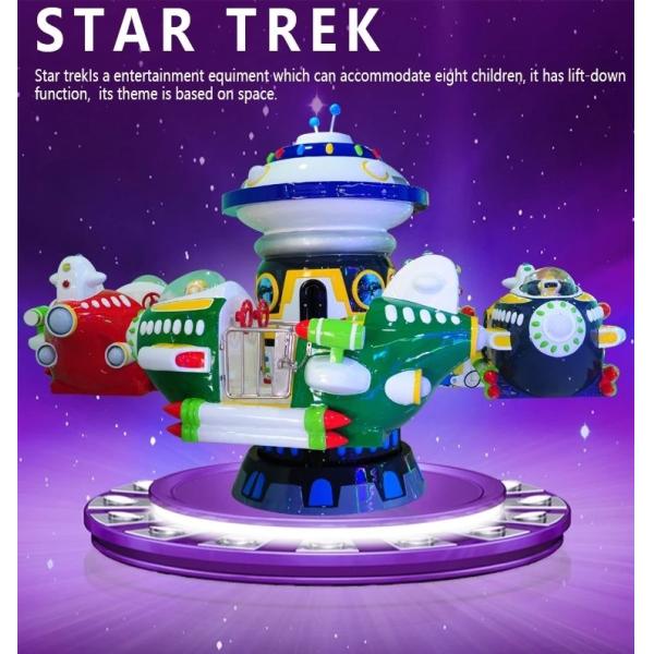 Sqv Kids Coin Operated Game Machine , Carousel Rotating Electric Kids Riding Machine