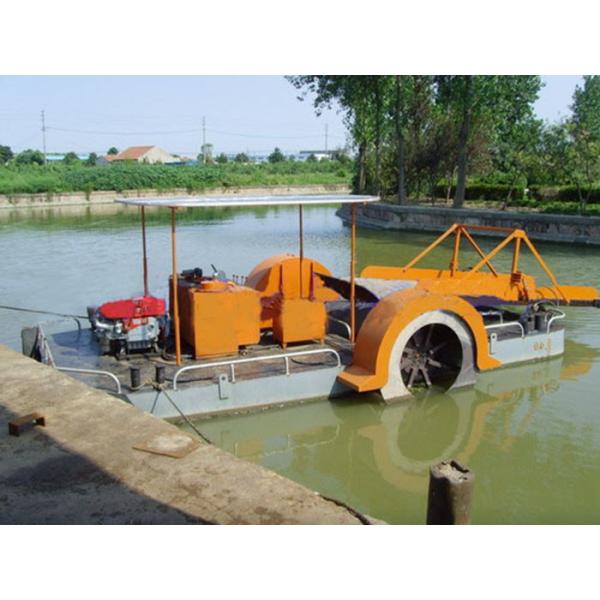Buy cheap River Floating Weed Flower Harvesting Cleaning Boat Low Noise from wholesalers