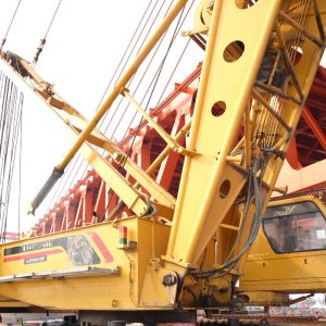 Buy cheap Used Crawler Crane with 16-73m Main Boom Length, 175/220kw/RPm Rated Power, and 30% Maximum Gradeability from wholesalers