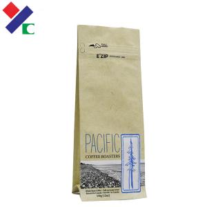 Buy cheap PLA Kraft Paper Zipper Pouch Stand Up 2 Oz 1 Oz For Coffee Tea Nut Food from wholesalers