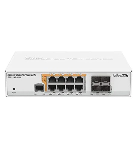China CRS112-8P-4S-IN 8-Port Gigabit Ethernet Smart Switch with PoE-Out and 400MHz CPU on sale China CRS112-8P-4S-IN 8-Port Gigabit Ethernet Smart Switch with PoE-Out and 400MHz CPU on sale