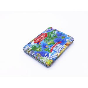 Buy cheap 3d Embossed Metal Rectangular Tin Box With Hinged Lid , Rectangular Cookie Tins from wholesalers