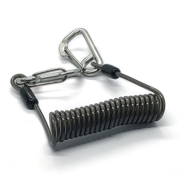 Buy cheap Popular Coil Spring Lanyard With Safety Retractable Warriors Lanyards from wholesalers