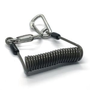 Buy cheap Popular Coil Spring Lanyard With Safety Retractable Warriors Lanyards from wholesalers