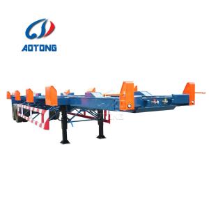 Buy cheap 40FT Flatbed Truck trailers Skeleton Cargo 20ft Container Trailer with Semi-Trailer from wholesalers