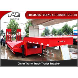 Buy cheap 60-80 Ton Low Bed Semi Trailer Manually Operated Ladder FUWA Brand Axle from wholesalers