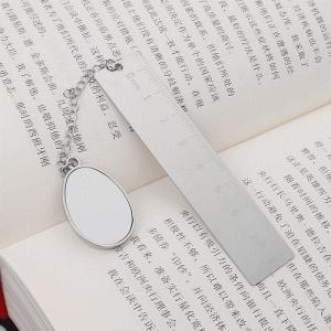 Buy cheap Sublimation Blank Metal Bookmark With Ruler Custom Photo Printing Bookmark from wholesalers