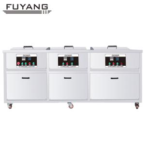 Buy cheap Three Tanks  Solvent Industrial Ultrasonic Cleaner Adjustable Timer SUS304 from wholesalers