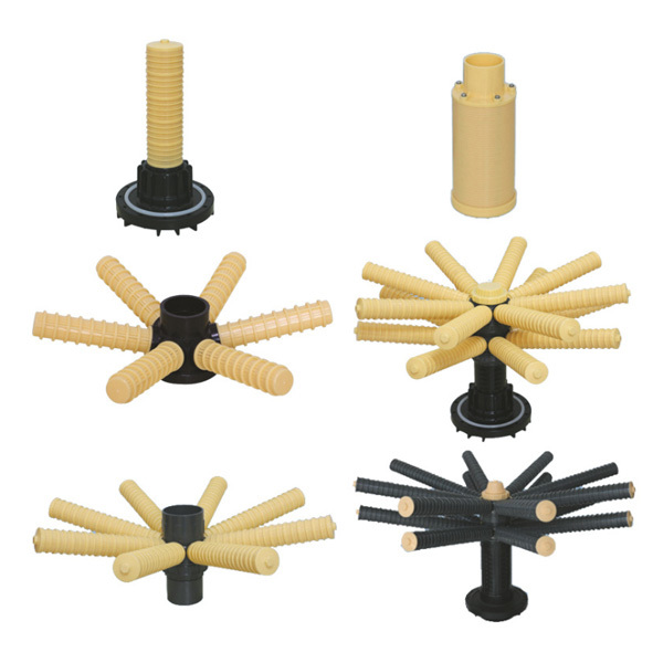 Side Mounted Bottom Connect Water Distributor 6 Laterals Distributor For Frp