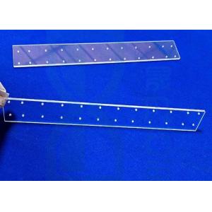 Buy cheap 92% Transparent Quartz Glass Substrate With Laser Drill Holes from wholesalers