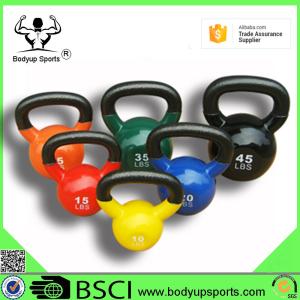 Buy cheap Durable Vinyl Covered Kettlebells With Ergonomic Baked Acrylic Handle from wholesalers