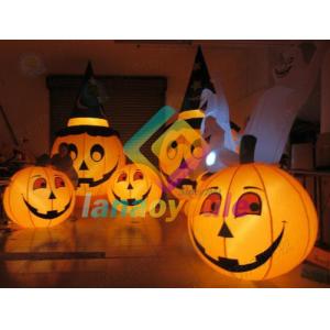 Buy cheap Party Decoration 0.55mm Inflatable Pumpkin Halloween With Light from wholesalers